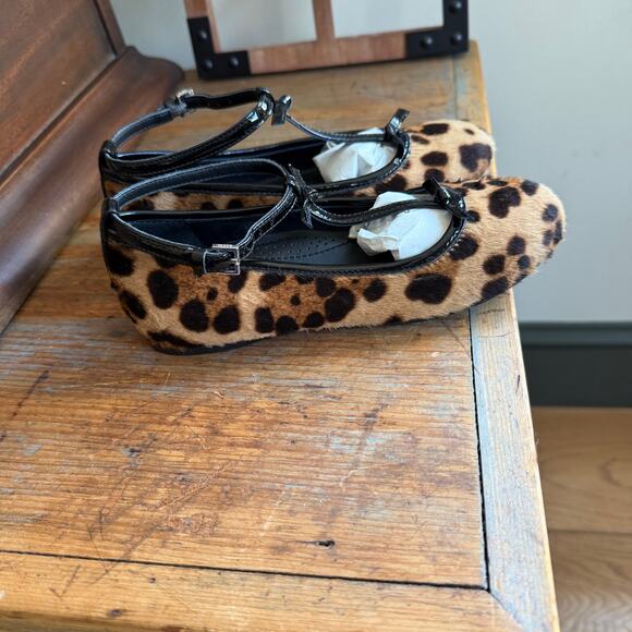Girls Gucci Leopard Print Patent Leather Ballet Mary Janes EU 30 US 12.5 Italy - Picture 5 of 13